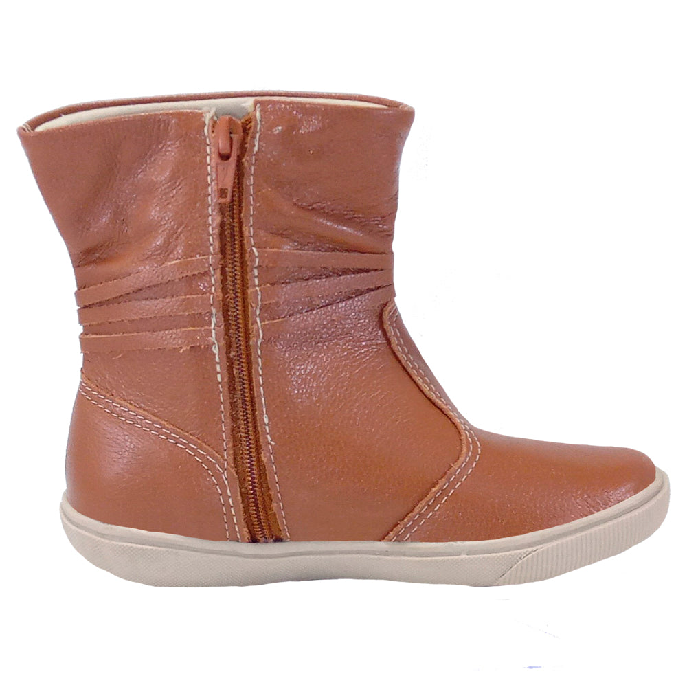 Bota Infantil Menina Cano Alto Caramelo Kimey 16240