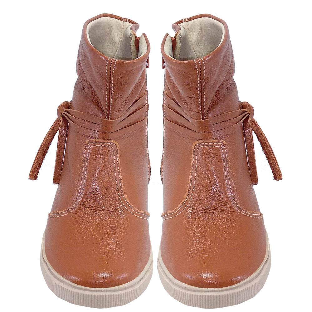 Bota Infantil Menina Cano Alto Caramelo Kimey 16240