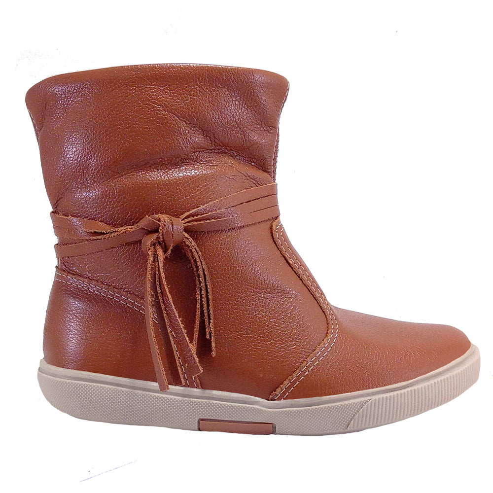 Bota Infantil Menina Cano Alto Caramelo Kimey 16240